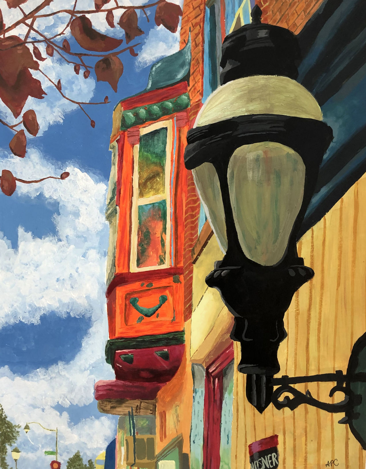 Downtown street lamp